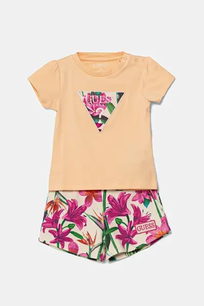 Kojenecká sada Guess oranžová barva, A5GG08 K6YW4