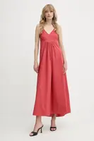 Šaty Liu Jo růžová barva, maxi, VA5069.TS330