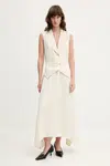 Šaty Stine Goya béžová barva, maxi, SG-SS25-D115-2347