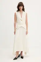 Šaty Stine Goya béžová barva, maxi, SG-SS25-D115-2347