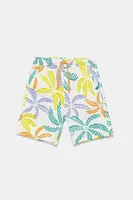 Dětské bavlněné šortky United Colors of Benetton bílá barva, nastavitelný pas, 32IEC903E