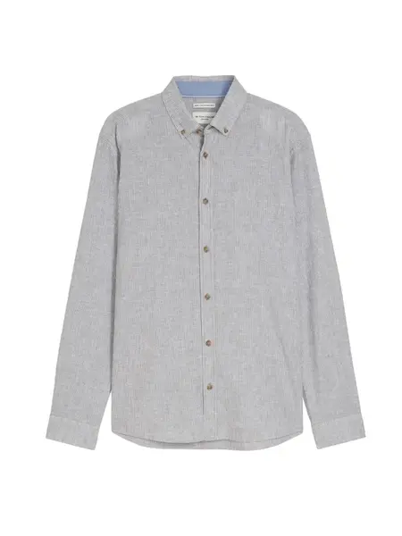 TOM TAILOR Košeľa  sivá / biela