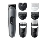 Multifunkční zastřihovač vlasů, vousů a těla Braun Series 3 AIO3540 - šedý + dárek zdarma