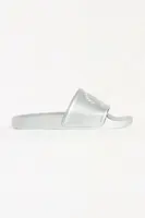 Pantofle Karl Lagerfeld KONDO 2.0 dámské, stříbrná barva, KL80908A