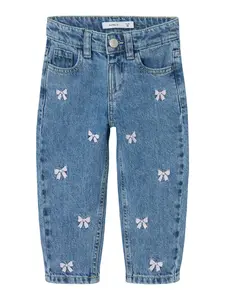 NAME IT Džínsy 'NMFBella'  modrá denim / orgovánová