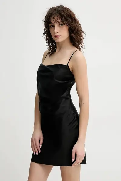 Šaty Nanushka SEREN černá barva, mini, NW24CRDR04699