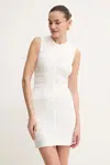 Šaty Herve Leger Eliana béžová barva, mini, MSB8512051