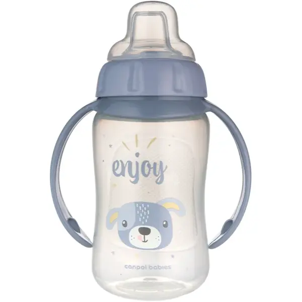 Canpol babies Cute Animals Training Cup tréninkový hrnek Dog 6m+ 320 ml