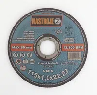 NÁSTROJE CZ Kotouč řezný 115 x 1,0 x 22 mm, na ocel a nerez