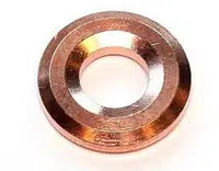 Elring Těsnění pod vstřikovače diesel common rail 7 x 13,8 x 1,85 mm, měděné Velikost: 7.3x16x3 mm