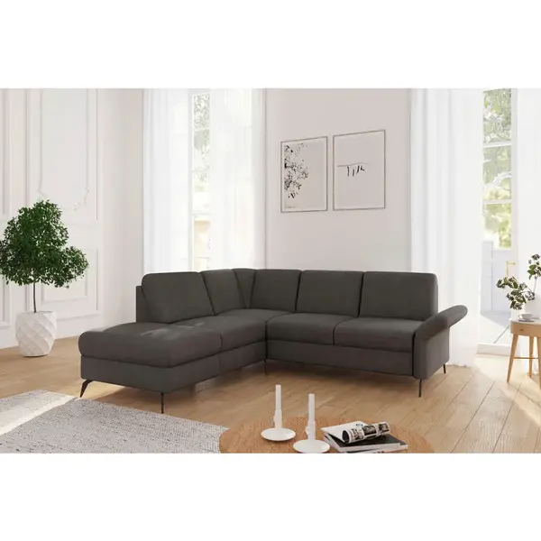 Sit & More ROHOVÁ SEDAČKA, textil, barvy grafitu