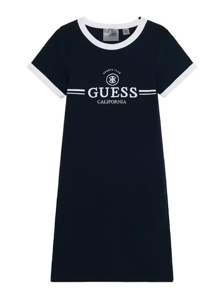 GUESS Šaty  tmavomodrá / biela