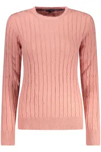 Růžový pletený svetr