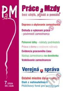 PaM č. 7 / 2026 - Doprava zamestnanca, Pohonné látky - kniha z kategorie Daně