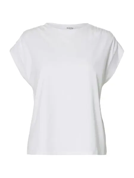SELECTED Tričko 'SLFMILA'  biela