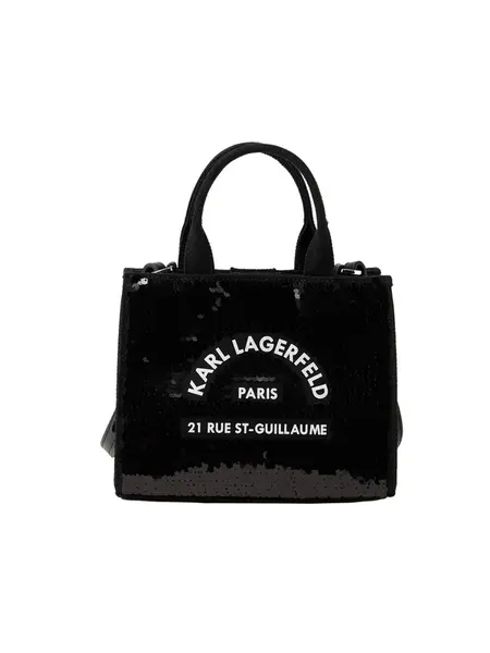 Karl Lagerfeld Kabelka  čierna / biela
