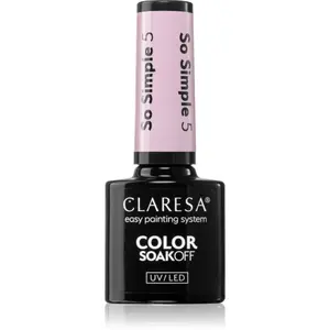 Claresa SoakOff UV/LED Color So Simple gelový lak na nehty odstín 5 5 g