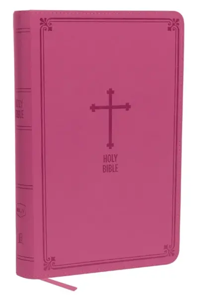 NKJV, Deluxe Gift Bible, Leathersoft, Pink, Red Letter, Comfort Print - Thomas Nelson