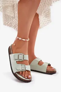 Boto Dámske Papuče S Prackami Mätové Oliena