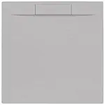 Sprchová vanička štvorcová SAT Fusion 90x90 cm liaty mramor Gris Perla SATFU9090GRP