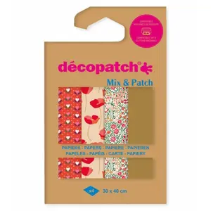 Papíry na dekupáž 4ks – Love is in the meadow