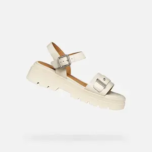 Dámske krémové sandále Geox