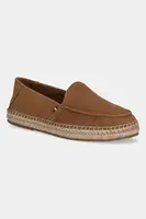 Semišové espadrilky Tommy Hilfiger HILFIGER FLEX ESPA SUEDE LOAFER hnědá barva, FM0FM05392