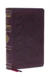 NKJV Large Print Reference Bible, Purple Leathersoft, Red Letter, Comfort Print (Sovereign Collection) - Thomas Nelson