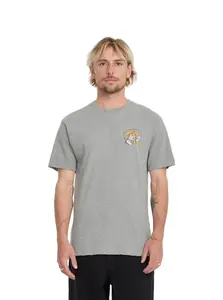 Volcom pánské tričko Meowdy Hth Sst Heather Grey | Šedá | Velikost XL