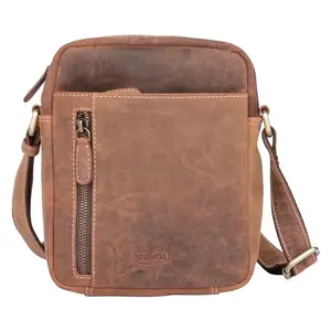 Pánska kožená taška cez rameno Sparwell Denis - koňak