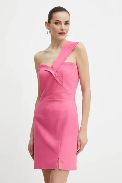 Šaty Morgan RERO.F růžová barva, mini, RERO.F