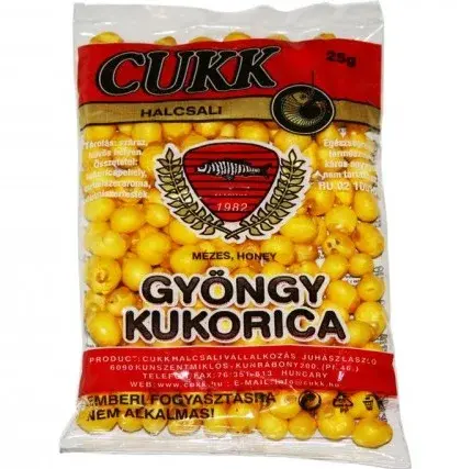 Cukk foukaná kukuřice 25g 10-14mm-med