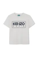 Dětské bavlněné tričko Kenzo Kids bílá barva, s potiskem, K61142