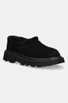 Semišové mokasíny UGG Tasman Lug pánské, černá barva, 1166913-BLK