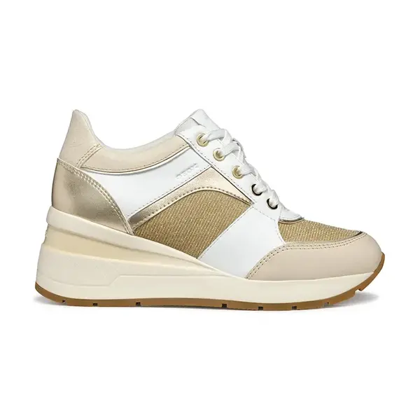 Sneakers boty Geox D ZOSMA béžová barva, D558LA 085LY C1327