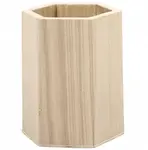 Dřevěný stojan na tužky šestihranný