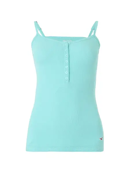HOLLISTER Top  tyrkysová