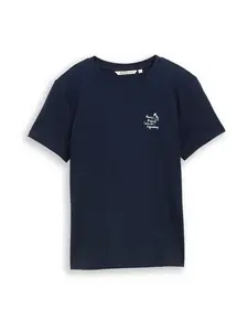 TOM TAILOR DENIM Tričko  námornícka modrá