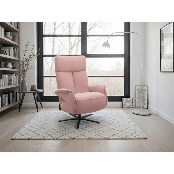 Sit & More RELAXAČNÍ KŘESLO, textil, starorůžová