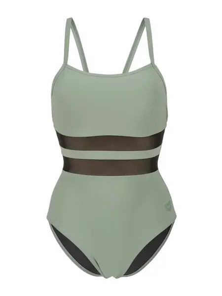 ARENA Jednodielne plavky 'Mesh Equals'  pastelovo zelená