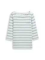 TOM TAILOR Tričko  námornícka modrá / dymovo modrá / svetlomodrá / biela