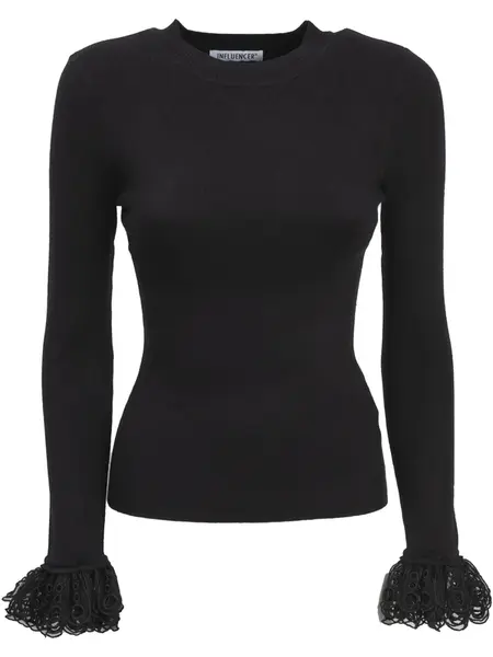 Influencer Sveter  čierna