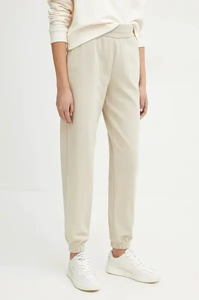 Tepláky Armani Exchange dámské, béžová barva, hladké, XW000089 AF10172