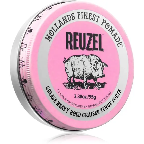 Reuzel Pink Grease Heavy Hold pomáda na vlasy 95 g