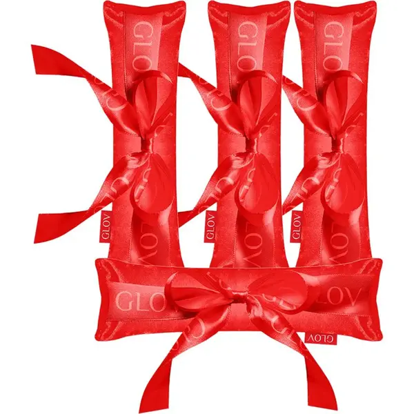 GLOV CoolCurl Ribbon Rollers doplněk pro vytvarování vln Red 4 ks