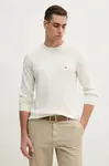 Svetr s příměsí lnu Tommy Hilfiger