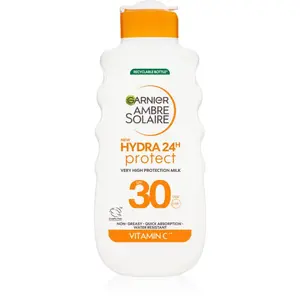 Garnier Ambre Solaire Hydra 24h ochranné opalovací mléko s hydratačním účinkem SPF 30 175 ml