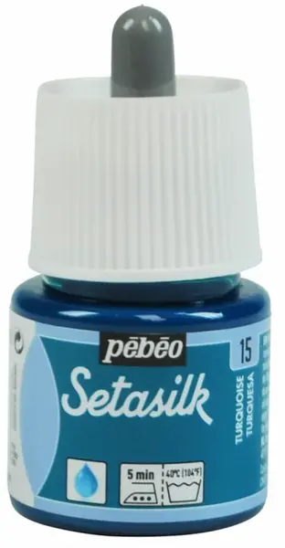 Barva na hedvábí Setasilk 45ml – 15 tyrkysová
