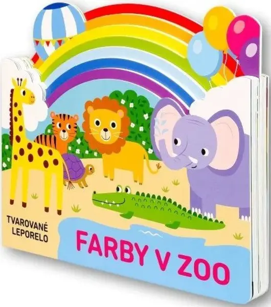 Tvarované leporelo Farby v zoo