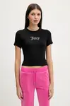 Tričko Juicy Couture SHEER FITTED TEE